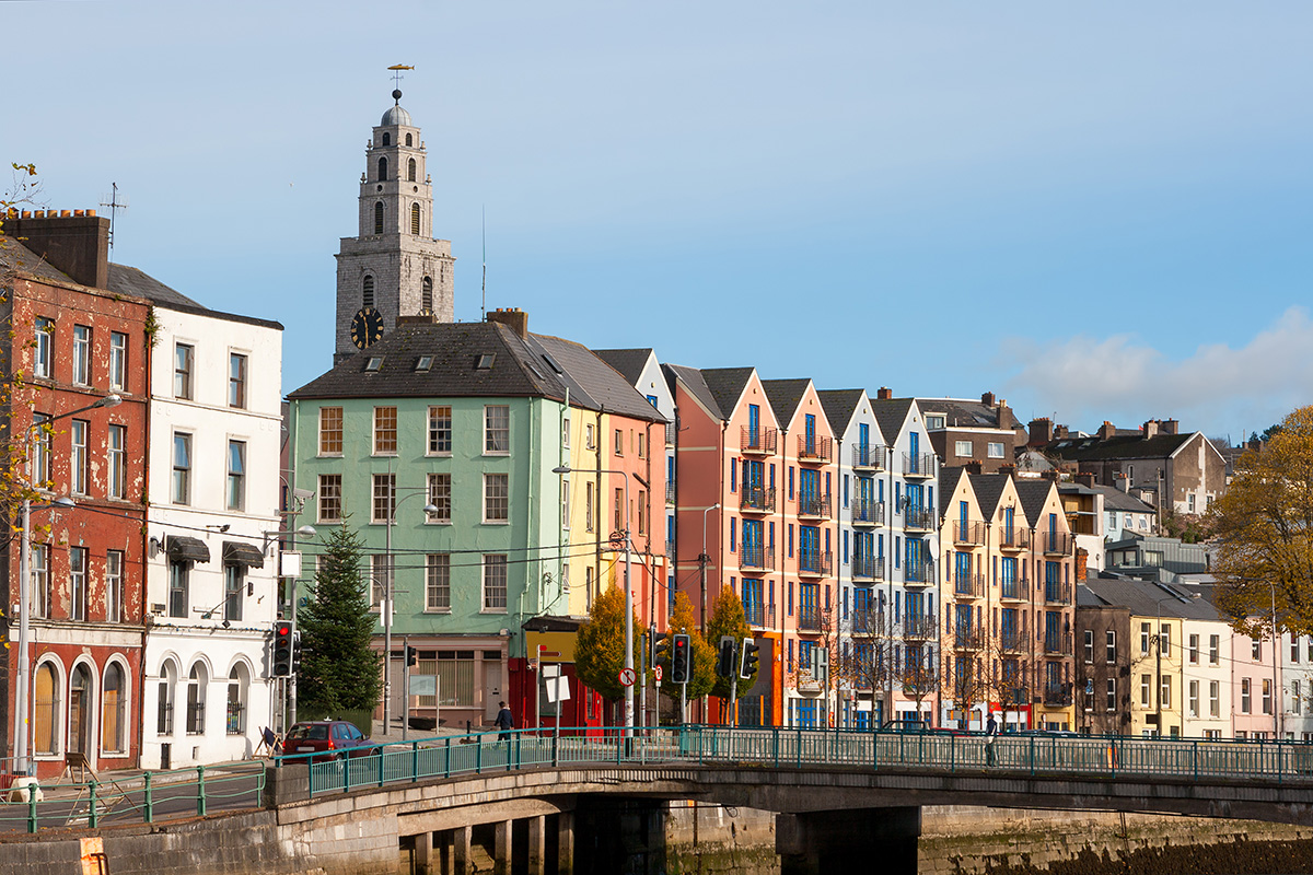 St Patrick's Quay colourful houses, Cork