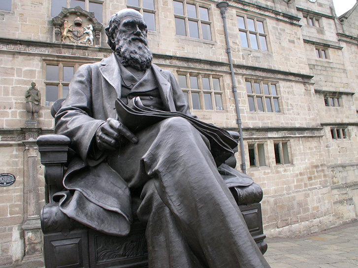 Darwin Statue