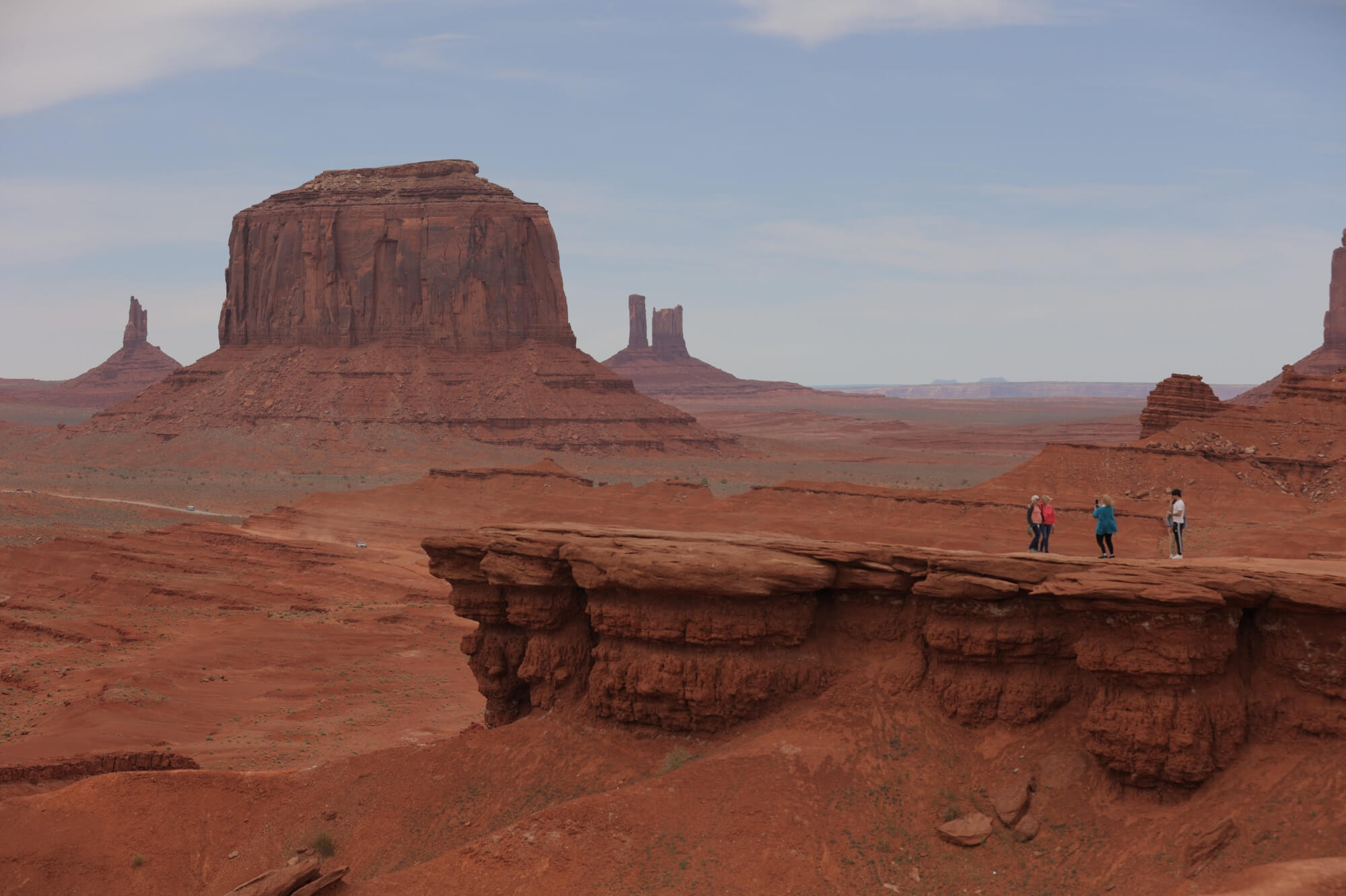 John Ford’s Point overlooking a vast expanse of Monument Valley’s desert and sky